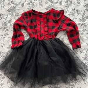 Bundle Girls’ Size S Red Buffalo Plaid Tutu Christmas/Holiday Dress